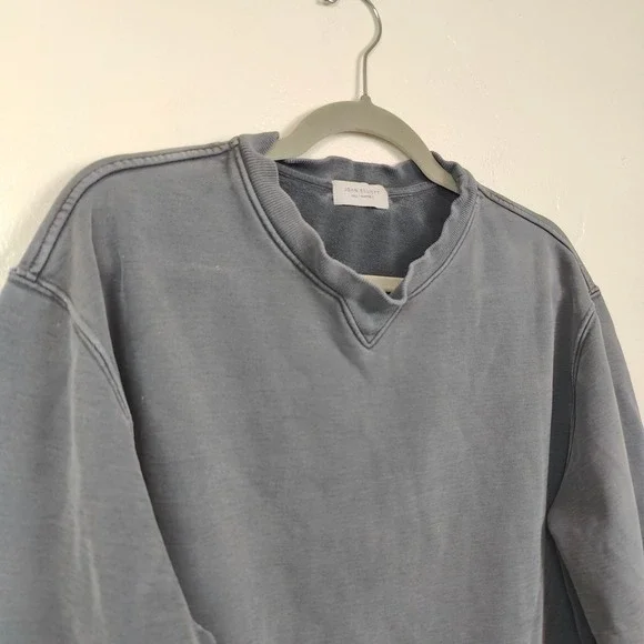 John Elliott Sweatshirt Mens Large 3 Grey Washed Distressed Sweatshirt Grunge - Picture 3 of 14